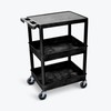 FSE 373-STC211-B Flat Top and Tub Middle/Bottom Shelf Cart