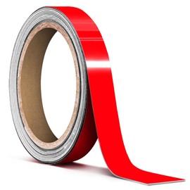 VViViD Vinyl Tape Pinstripe Red Fluorescent Neon Gloss Adhesive Automotive Film (1/2" x 20ft)