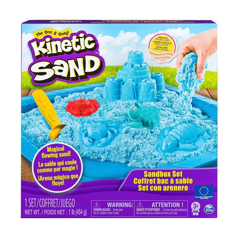 Kinetic Sand 6028092 - Sand Box Set purple - assorted