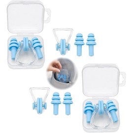 Tapones para los Oídos para Natación, Juego de Pinzas para la Nariz.