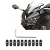 Les-Theresa 10 Pieces Motorcycle M5 x 16 mm/0.6 Inch Windscreen