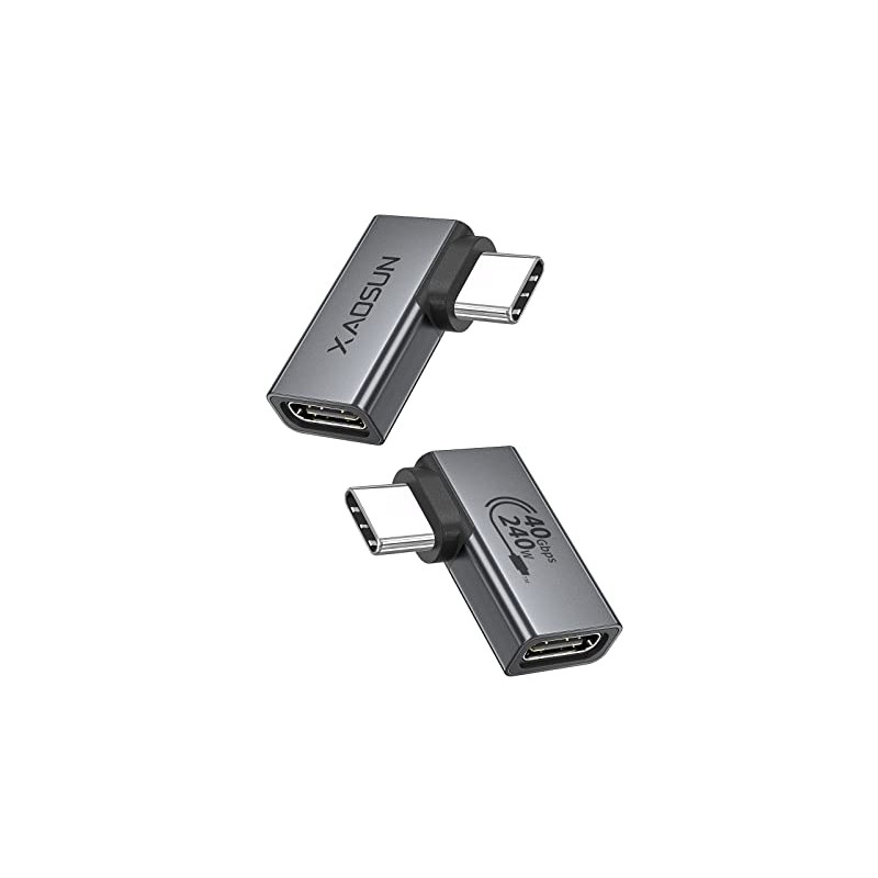 XAOSUN Adaptador USB C de Ángulo Recto, USB C a
