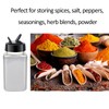 BPFY 24 Pack 4oz Clear Plastic Spice Jars with Black