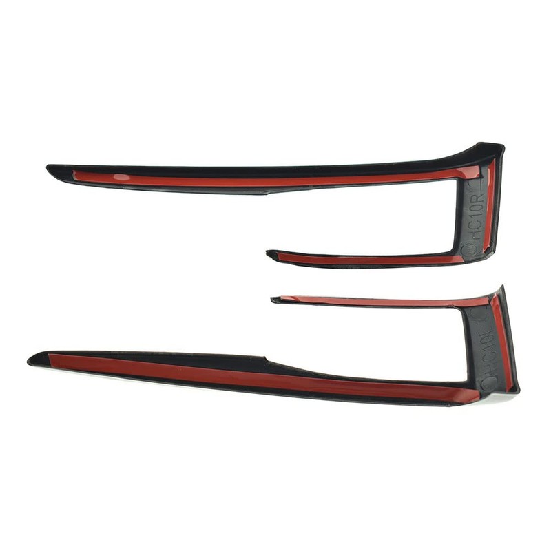 TEAMWILL 1Set Black Interior Gear Shift Box Strip Cover Trim
