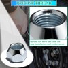 OZISENS 20pcs 1/2''-20 Trailer Lug Nuts for Dexter EZ Lube