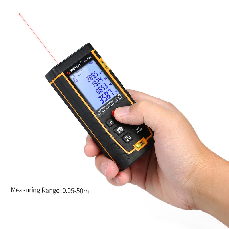 SNDWAY Handheld Digital Laser Distance Meter Portable Mini Range Finder