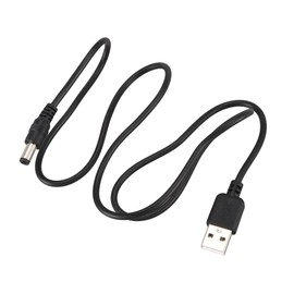 Fteysak 3.3 feet USB 2.0 A Type Male to 5.5 x 2.5mm DC 5V Power Plug Barrel Connector Charge Cable,Used for USB Lights, USB Fans, Cartoon Clocks, Heat Sinks, 5V Mini Speakers, USB hubs.