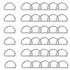 Trimming Shop Non Welded Metal D Ring Fasteners Durable Buckles