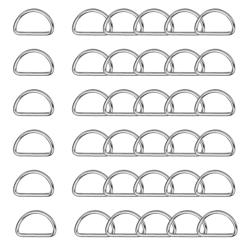 Trimming Shop Non Welded Metal D Ring Fasteners Durable Buckles