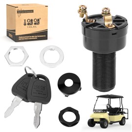 10L0L Golf Cart Starter Ignition Key Switch for Club Car DS 1996-up 36V or 48V Electric Golf Cart, OEM# 101826201