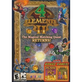 4 ELEMENTS II - Matching Puzzle PC Game - Plus 2 FREE BONUS Games - NEW in box