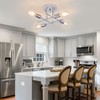 Dellemade Ceiling Light, 4 Lights Chandelier Ceiling Light for Living