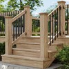 HZIU 25 Pack Deck Balusters 32'' Rectangle Staircase Baluster, Black