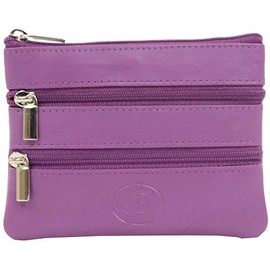 Women Ladies Soft Leather Handy Coin Purse Purse, lilac, Classic