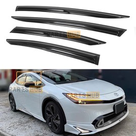 Fits for 2023-2025 Toyota Prius xw60 JDM 3D Wavy Mugen Style Window Visors Rain Guards DeflectorS