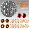 Baker's Friend Mini Pancakes Maker Machine, Dutch Mini Pancake Griddle,
