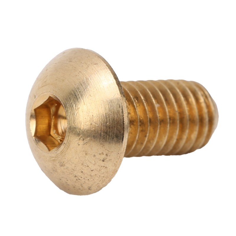 50Pcs Round Hex Socket Screw Copper Fastener Hardware Tools Industrial