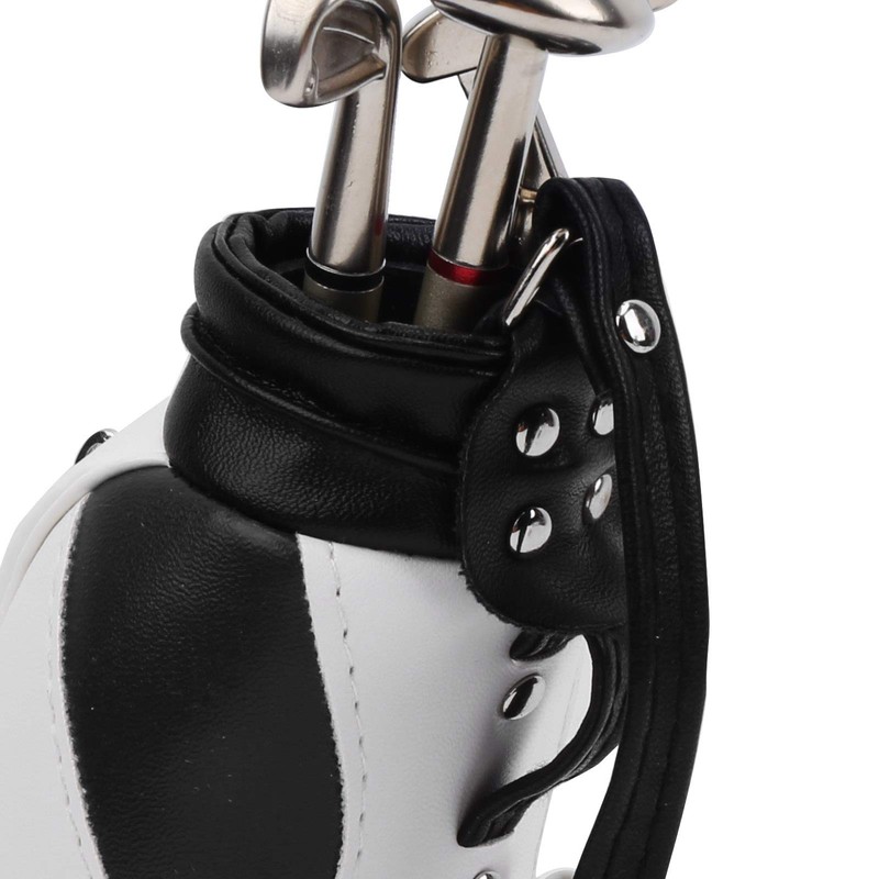 Vbestlife Mini Golf Bag Pen Holder with 3 Golf Club