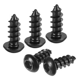 sourcing map Hex Socket Self Tapping Screws, M6 x 16mm Carbon Steel Wood Screw 50pcs