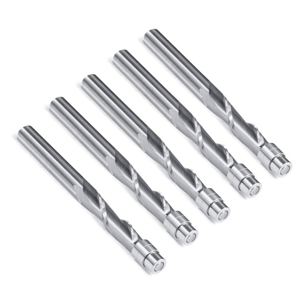 Tackpro Spiral Flush-Trim Router Bits, Solid Carbide Router Bit 1/4-Inch