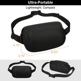 TXEsign Sling Backpack Mesh Bag for JBL Charge 3/JBL Charge 4/JBL Charge 5/Beats Pill+/Bushnell Wingman GPS Speaker Hiking Travel Carrying Case Crossbody Shoulder Bag Fanny Pack with Side Pocket