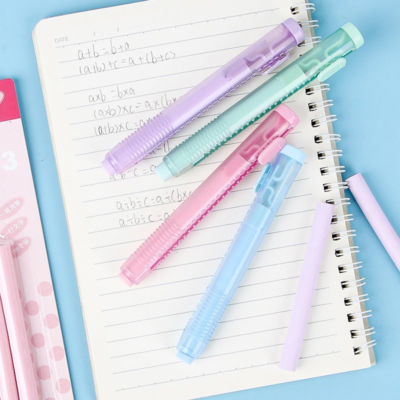 HUIFACAI Retractable Erasers Cartoon Pencil Erasers Art Painting Erasers Push-Pull