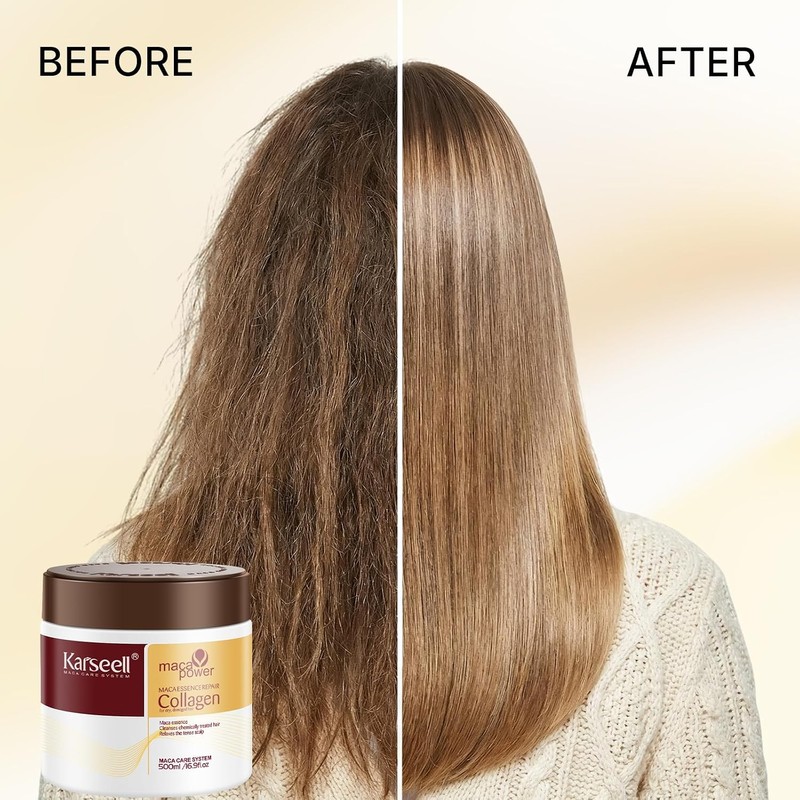 Karseell Mascarilla Capilar Con Colágeno, 500 ml