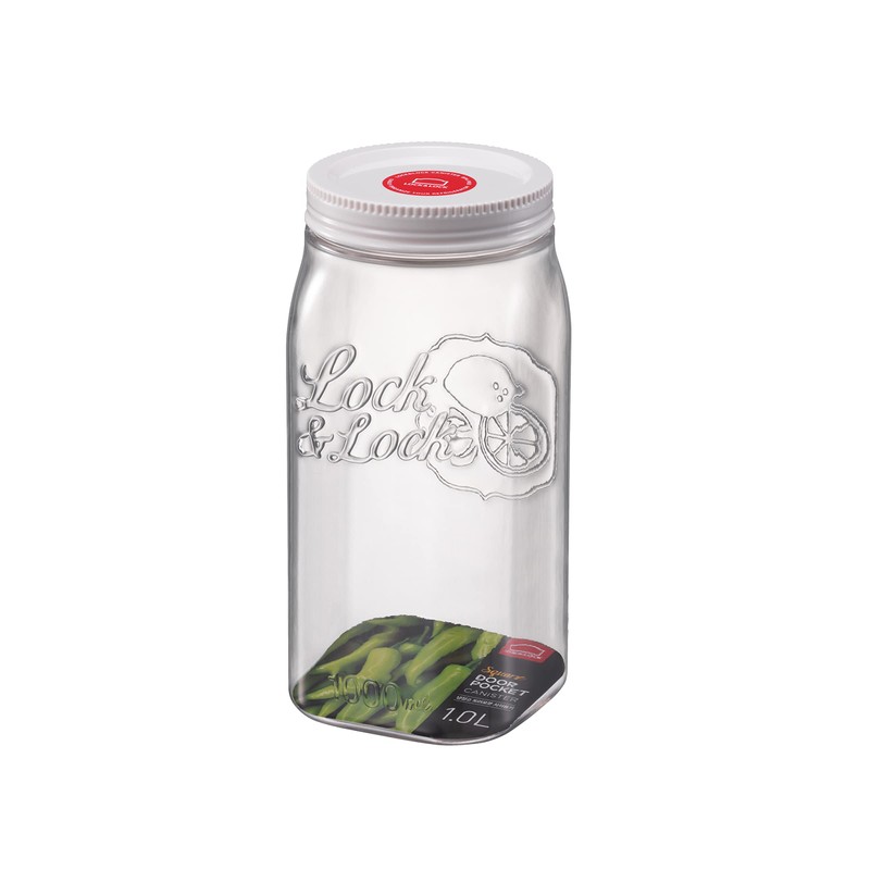 Lock & Lock 1 Litre Door Pocket Canister, 8.5 x