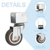 PATIKIL 2 Inch Caster Wheels, 4 Pcs Swivel Casters with