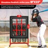 9 Hole Pitching Net with Strike Zone, More Stable Base