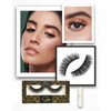 Eyelashes with Glue, Strip False Lashes, Natural Thick Volume Eyelashes,