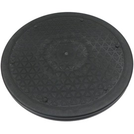 25 cm Rotating Platform, Turntable with Steel Ball Bearings, 360 Degree Rotating Turntable, Multi-Purpose Rotating Platform, Diamond Pattern Surface for TV, Monitor, Kitchen Appliances and Much More