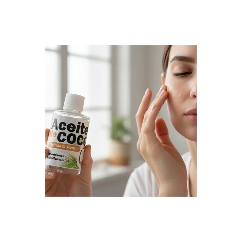 Aceite Concentrado De Coco Antioxidante Para Cabello Y Piel Todo