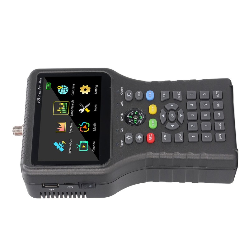 Satellite Finder with Compass Function 4000mAh 4.3in TFT LCD Display