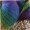 jojofuny 4pcs Colorful Wool Yarn Rainbow Cotton Knitting Yarn for
