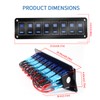 Rocker Switch Panel – 8 Gang Aluminum Toggle Switch Panel,