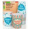 100 Paper Cups 200ml Biodegradable Eco Friendly Disposable Cups Made