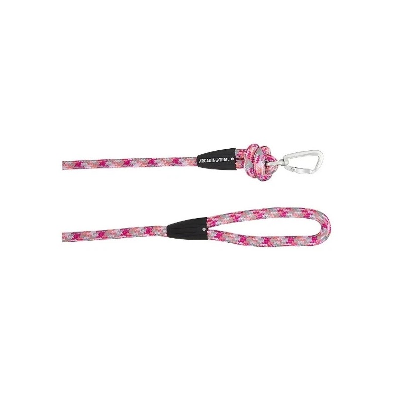 Arcadia Trail High Visibility Paracord Leash 4ft - Pink