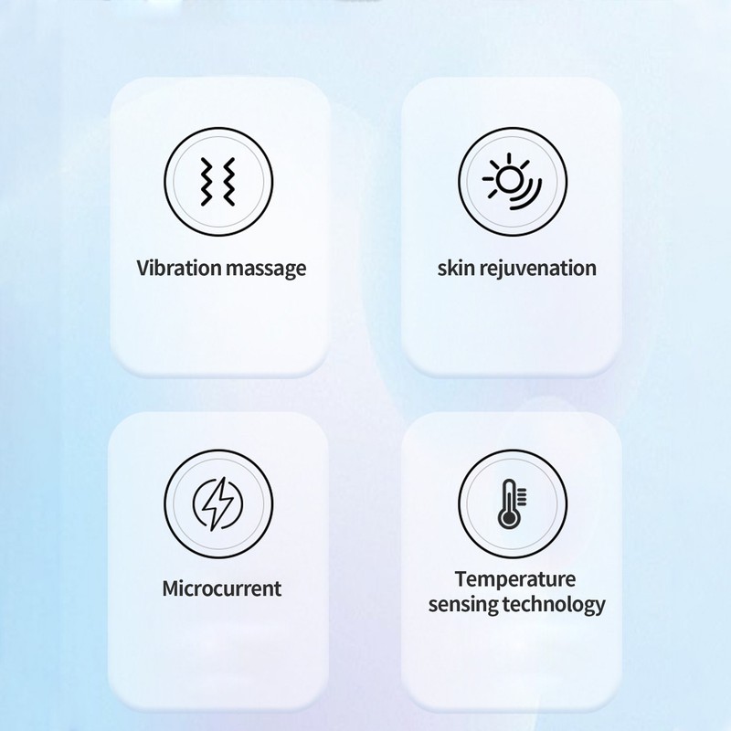 Firming Wrinkle Removal Massger for Neck Face Color LED Heating