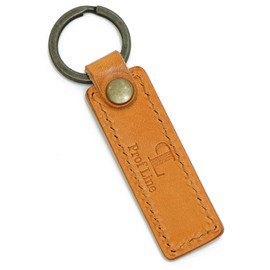 Prof Line Profline Key Holder, Leather, Small Tag, 2 Pieces, Bonded Tochigi Leather, Men's, Women's, Genuine Leather, Yamabuki