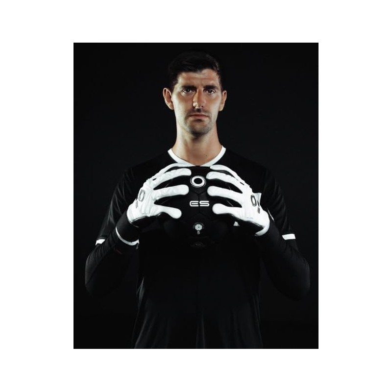 Elite Pulsar 7 Goalkeeper Gloves, White, 3D Pattern, 4 mm