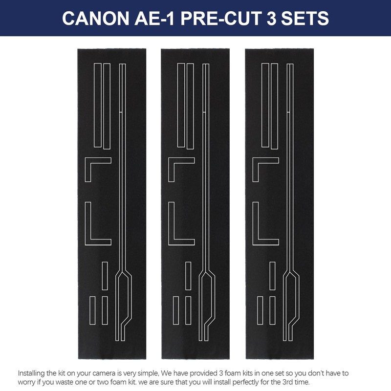 eTone Pre Cut Light Seal Foam Sponge Kit for Canon