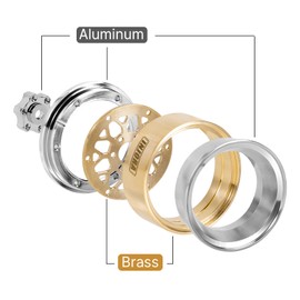 INJORA ModuWheel 1.3 Inch Negative Offset Brass & Aluminium Beadlock Wheels for 1/18 1/24 RC Upgrade