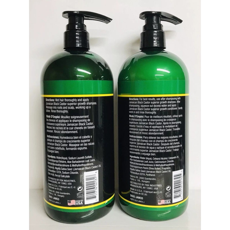 Difeel ~ Jamaican Black Castor Superior Growth Shampoo & Conditioner