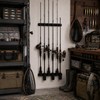 HITORHIKE Heavy Duty Fishing Rod Storage Rack, Wall/Ceiling Mount Vertical