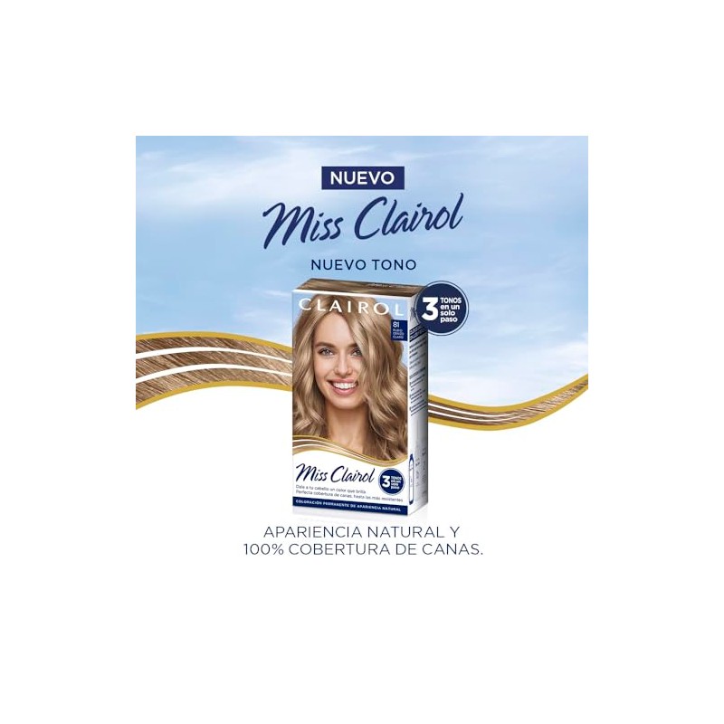 Miss Clairol Tinte Permanente 81 Rubio Cenizo