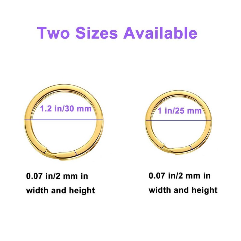 Key Rings for Keychain, Car Keys, Dog Tag Ring, Crafts,