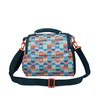 BUILT Insulated Lunch Bag with 'The Retro' Design, Polyester, Teal,