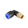sourcing map Push to Connect Tube Fitting Male Elbow 6mm