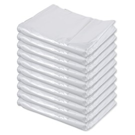 100 Pcs Disposable Hair Cutting Capes 47 x 36 Inch Waterproof Barbershop Hair Salon Cape Plastic Hair Dye Coloring Apron Shawl Hairstylist Clear Barber Shampoo Cape